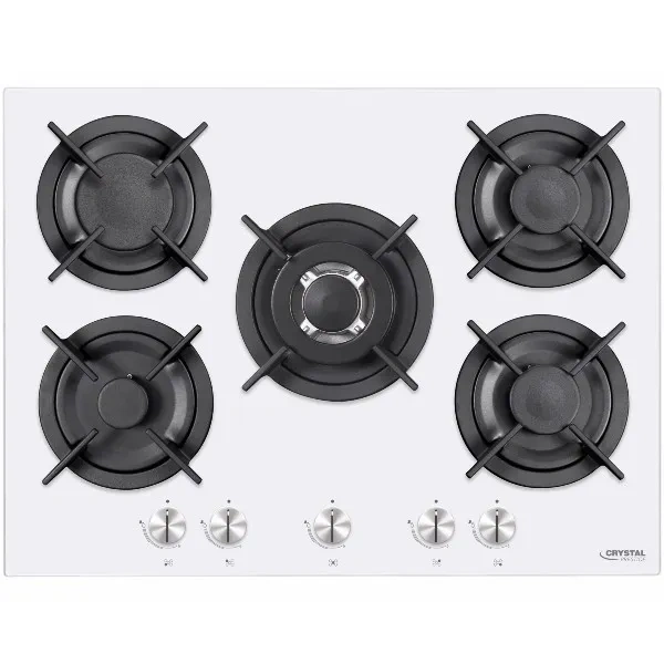 כיריים גז 70 ס"מ דגם VH75GW קריסטל Crystal לבן